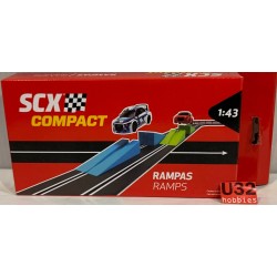 SLOT CAR SCX SCALEXTRIC COMPACT C10520X200 RAMPAS SALTO
