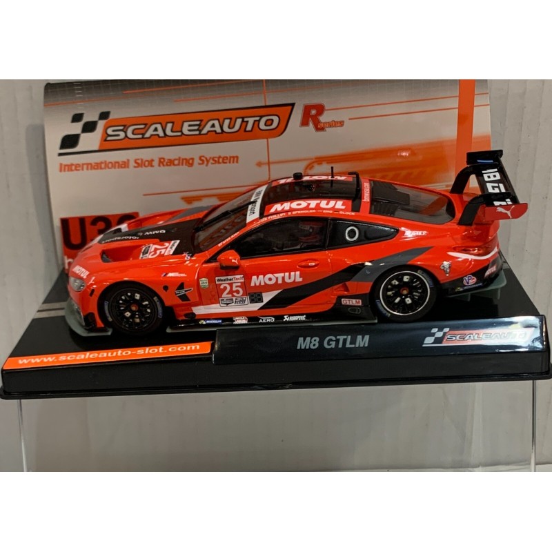 SLOT CAR SCALEAUTO SC-6364R BMW M8 -25 DAYTONA 2020 PHILLIPI-SPENGLER-ENG-GLOCK