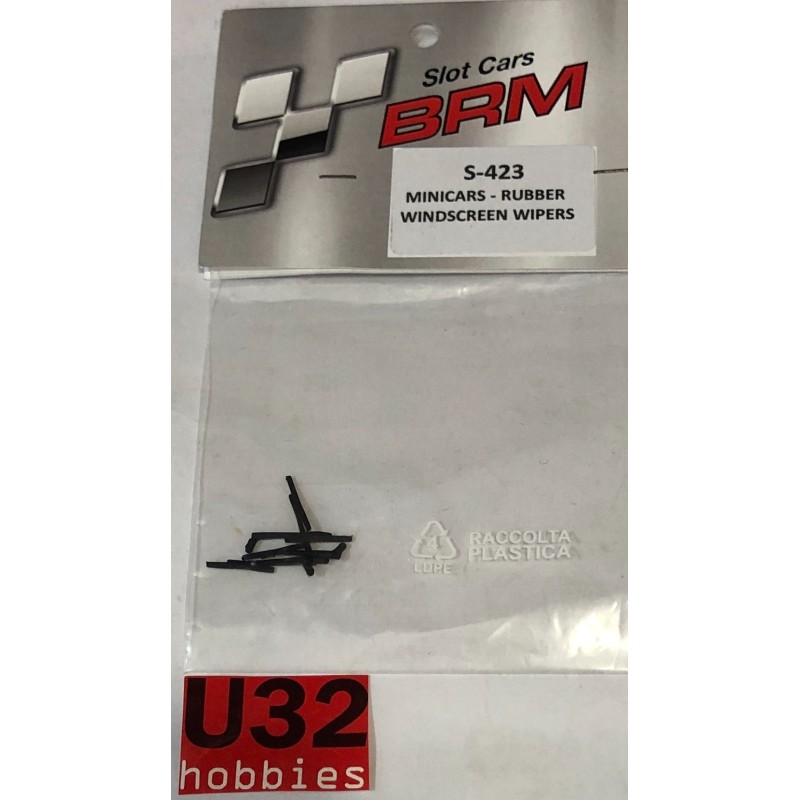 BRM MODELS S423 LIMPIAPARABRISAS GOMA FLEXIBLE MINICARS 1/24 4 UNIDADES
