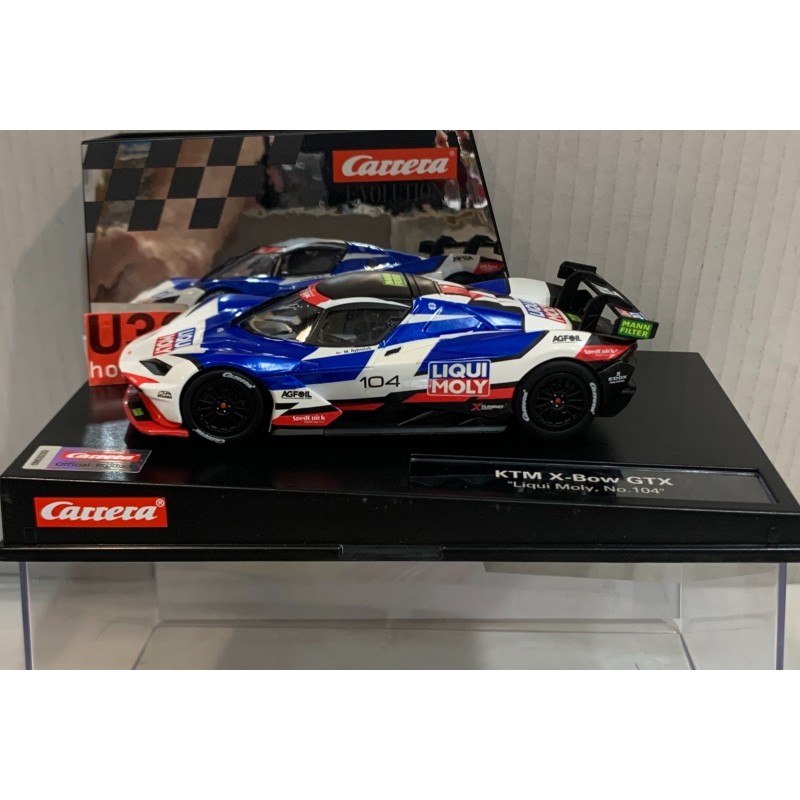 SLOT CAR CARRERA EVOLUTION 27745 KTM X-BOX GTX -104 LIQUI MOLY