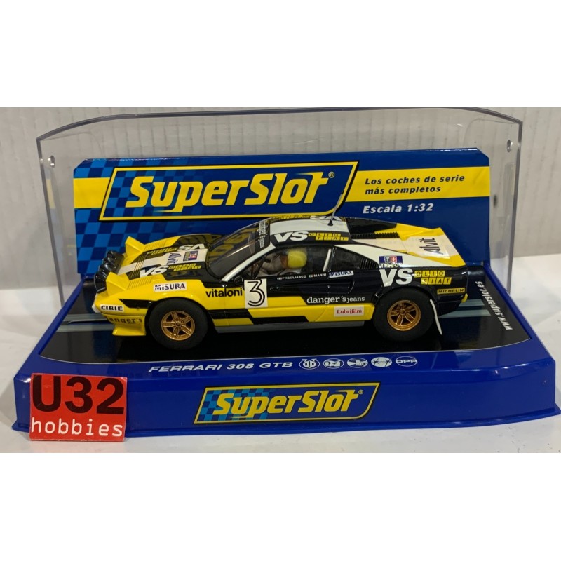 SLOT CAR SCX SUPERSLOT H2974 FERRARI 308 GTB -3 MAKELA AUTO TUNING 1977