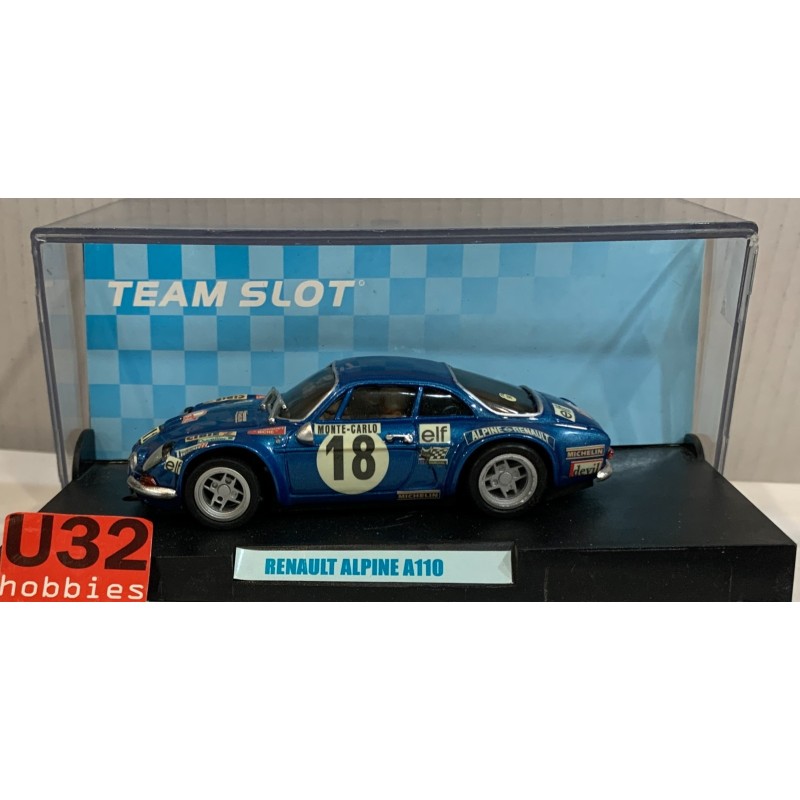 SLOT CAR TEAM SLOT 10701 RENAULT ALPINE A110 -18 RALLY MONTE CARLO J.C.ANDRUET