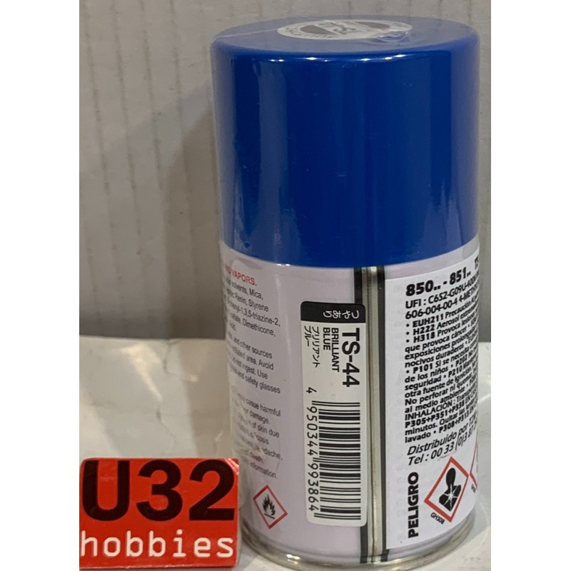 TAMIYA 85044 TS-44 SPRAY PINTURA AZUL BRILLANTE PARA MODELISMO 100ML
