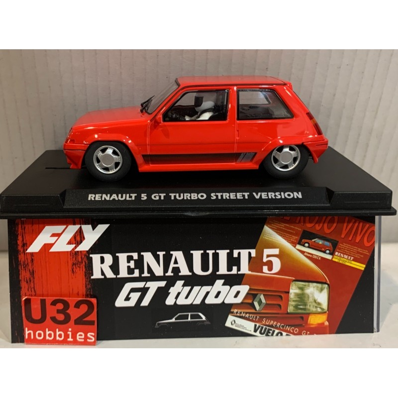 SLOT CAR FLY A2060 RENAULT 5 GT TURBO STREET VERSION ROJO