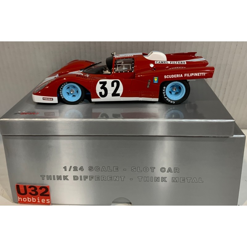 SLOT CAR BRM-0209  1/24 FERRARI 512M -32 1000Km SPA 1971 SCUDERIA FILIPINETTI