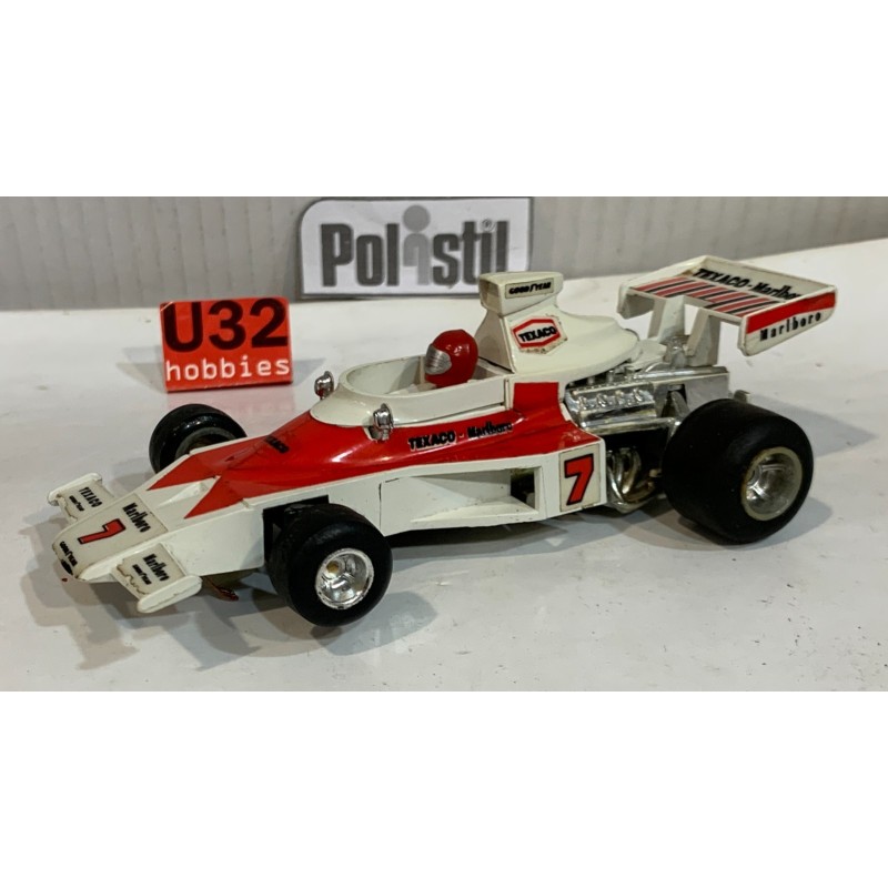 SLOT CAR POLISTIL A100 McLAREN M23B -7 MARLBORO DENNY HULME