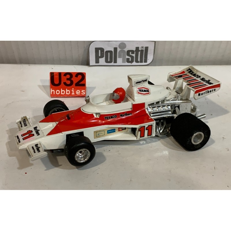 SLOT CAR POLISTIL A100 McLAREN M23B -11 MARLBORO E.FITTIPALDI