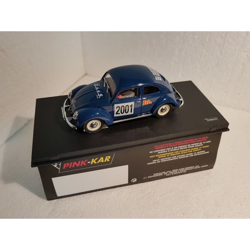 qq Slot Car PINK KAR VW BEETLE 6e CT CATALUNYA RS 2001 TEAM G.A.S.S. *