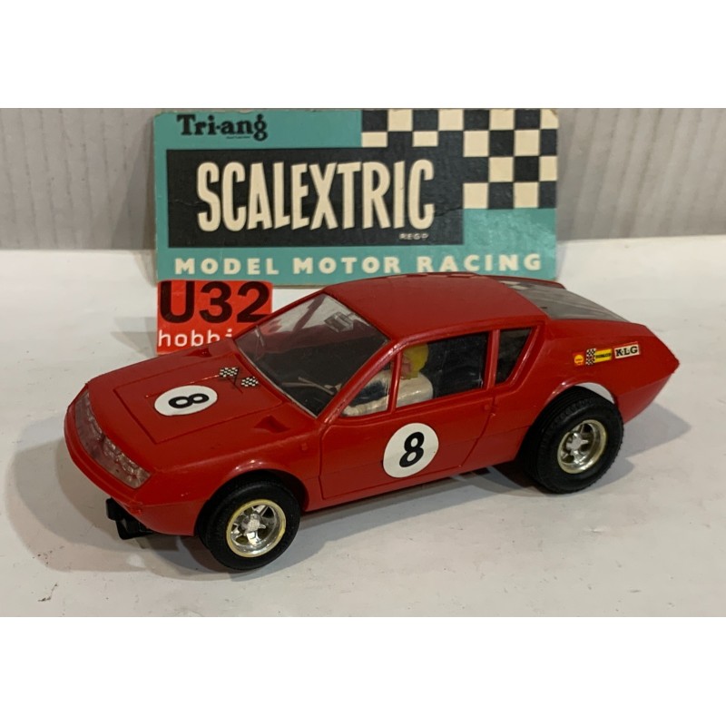 SLOT CAR TRIANG SCALEXTRIC C28  RENAULT ALPINE A310 ROJO -8 ROJO