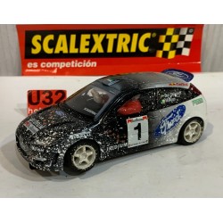 SLOT CAR SCX SCALEXTRIC 6062 FORD FOCUS WRC -1 "EFECTO NIEVE" IRIDIUM  B.SULAYEM