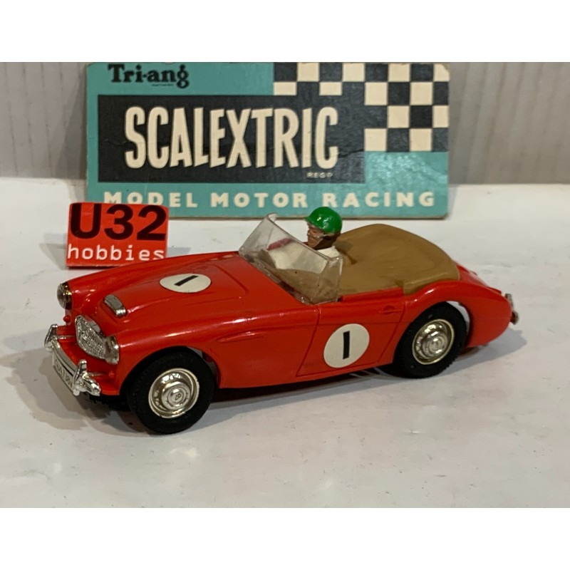 SLOT CAR TRIANG SCALEXTRIC C-74 AUSTIN HEALEY 3000 -1 ROJO