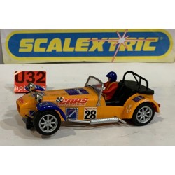 SLOT CAR SCX SUPERSLOT H2231 CATERHAM 7 -28 COMMA  SCALEXTRIC UK