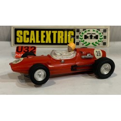SLOT CAR SCALEXTRIC EXIN C-38 COOPER CLIMAX -26 F1 GUIA MOVIL ROJO TEJA MEXICO