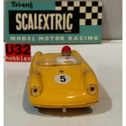 SLOT CAR SCX TRIANG SCALEXTRIC MM/C61 PORSCHE SPYDER -5 AMARILLO