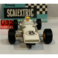 SLOT CAR SCX TRIANG SCALEXTRIC C19  TEAM CAR F1 -8 RACING TEAM BLANCO
