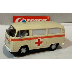 SLOT CAR CARRERA EVOLUTION 27794 VOLKSWAGEN BUS T2B AMBULANCE