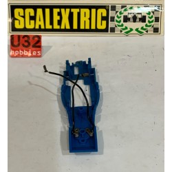 SLOT CAR SCX SCALEXTRIC EXIN CHASIS TYRRELL FORD F1 C48 AZUL CON CABLES