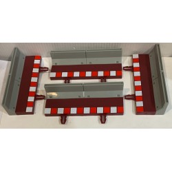 SCALEXTRIC U10488X200 BORDE CON VALLA PARA RECTA 180mm 4 UNIDADES