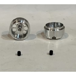 SCALEAUTO SC-4031F25 LLANTA 15.8x8mm LIGHTWELGHT ALUM. EJE 2.38mm TORNILLO M2.5