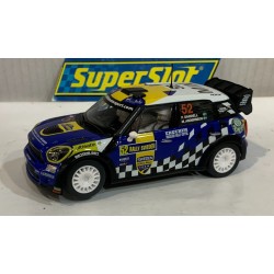 SLOT CAR SCX SUPERSLOT H3401 MINI COUNTRYMAN WRC -66 RALLY SWEDEN 2012 R.SANDELL