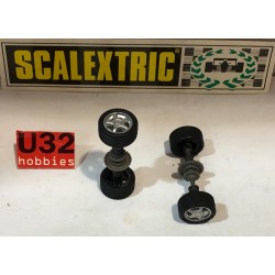 SCALEXTRIC EXIN EJE DELANTERO Y TRASERO COMPLETO PORSCHE 959