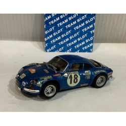 SLOT CAR TEAM SLOT 10701 RENAULT ALPINE A110 -18 RALLY MONTE CARLO J.C.ANDRUET