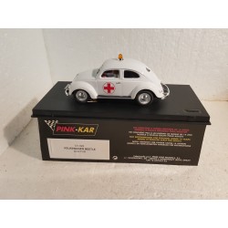 qq Slot Car Pink Kar CV023 VW Volkswagen Beetle Doctor Escarabajo Ambulance *