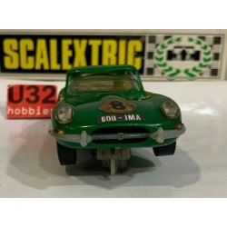 SLOT CAR SCX SCALEXTRIC EXIN C-34 JAGUAR E TYPE VERDE HECHO EN MEXICO
