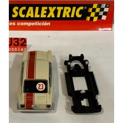 SLOT CAR SCALEXTRIC ALTAYA CARROCERIA SEAT 850 COUPE -23 + CHASIS 3D