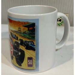 SCALEXTRIC EXIN TRIANG TAZA CON TAMPOGRAFIA CAJA RC24 CIRCUITO FRANCES