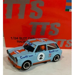 SLOT CAR TTS 046  1/24 AUTOBIANCHI A112 ABARTH -2 GULF TRACCION DELANTERA