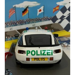 SLOT CAR LEMANS MINIATURES 132105M PORSCHE 928 POLIZEI DRIVEN BY FRANZ CON LUCES
