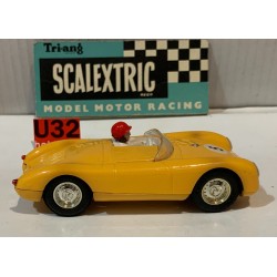 SLOT CAR SCX TRIANG SCALEXTRIC MM/C61 PORSCHE SPYDER -5 AMARILLO