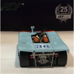 SLOT CAR FLY A2501  PORSCHE 908/3 -36 TARGA FLORIO 1970 GULF WALDEGAARD-ATTWOOD