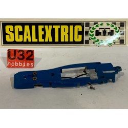 SLOT CAR SCX SCALEXTRIC EXIN CHASIS TYRRELL FORD F1 C48 AZUL CON CABLES