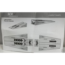 SLOT CAR SCX SCALEXTRIC COMPACT C10520X200 RAMPAS SALTO