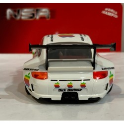 SLOT CAR NSR 0388 PORSCHE  997 -9 APPLE  TRIBUTE BOBY ROHAL-BOB GARRESTON