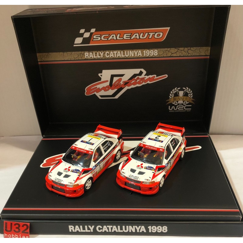 SCALEAUTO SC-6286PACK MITSUBISHI EVO V RALLY CATALUNYA 1998 -1 MAKINEN--2 BURNS