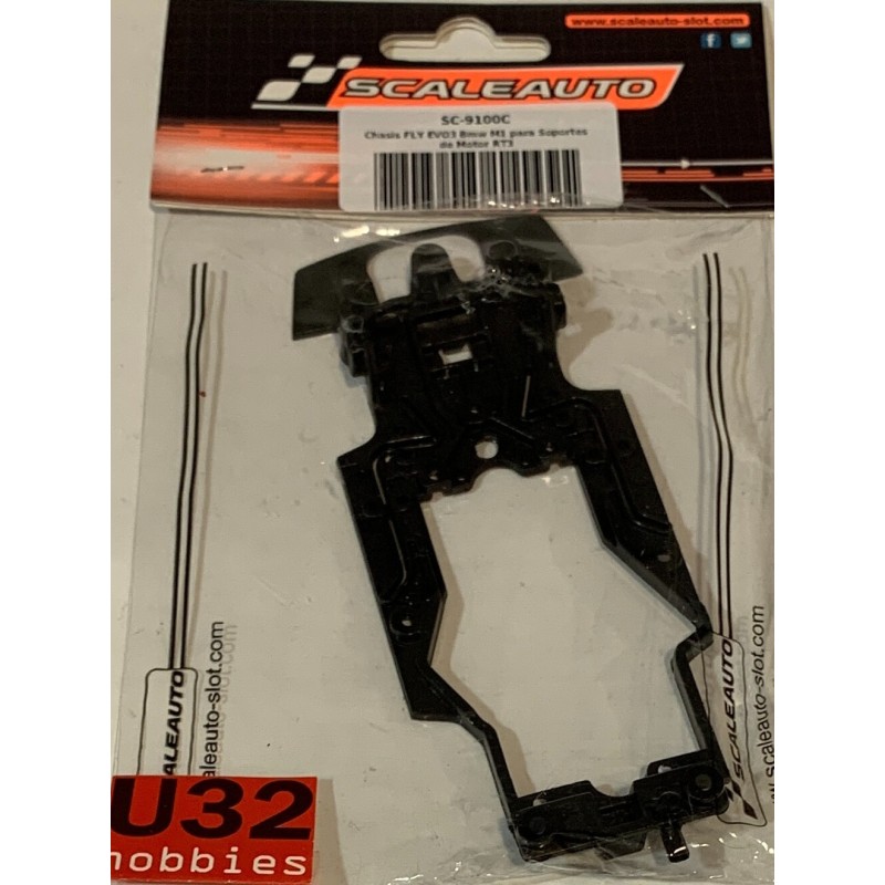 SCALEAUTO FLY EVO 3 SC-9100C  CHASIS BMW M1 PARA SOPORTES MOTOR RT3