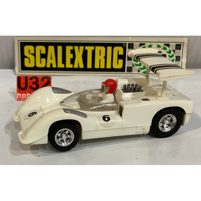 SLOT CAR SCX SCALEXTRIC EXIN C-40 CHAPARRAL GT -6 RACE TUNED BLANCO