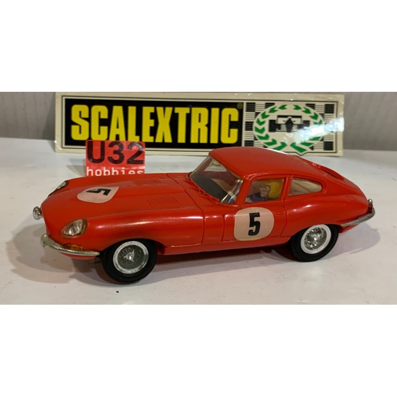 SLOT CAR SCX SCALEXTRIC EXIN C-34 JAGUAR E TYPE -5 ROJO CLARO