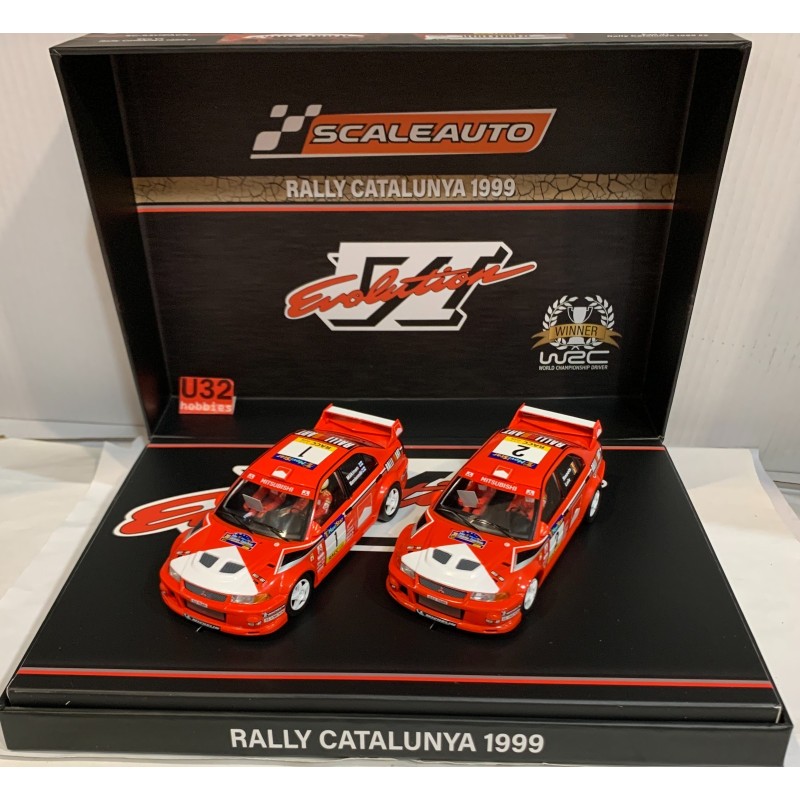 SCALEAUTO SC-6317PACK MITSUBISHI EVO VI RALLY CATALUNYA 1999 -1 MAKINEN--2 LOIX