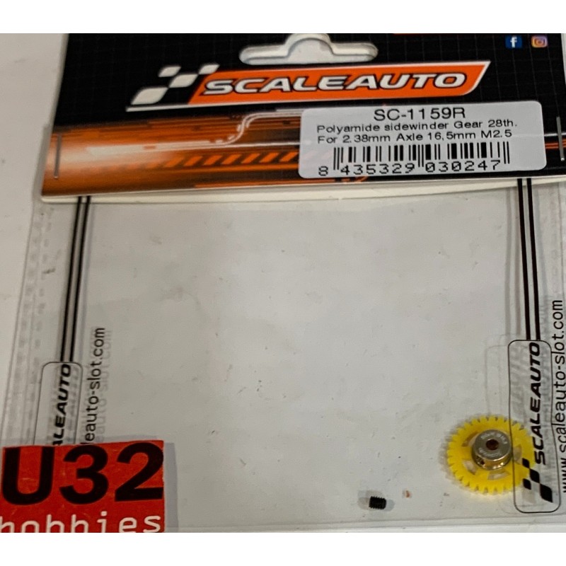 SCALEAUTO SC-1159R CORONA 28D SIDEWINDER M50 DIAM.16.5 mm PROCOMP RS EJE 2.38mm