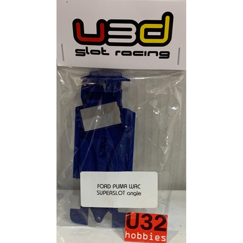 U3D CHASIS 3D FORD PUMA WRC ANGLEWINDER AZUL SUPERSLOT