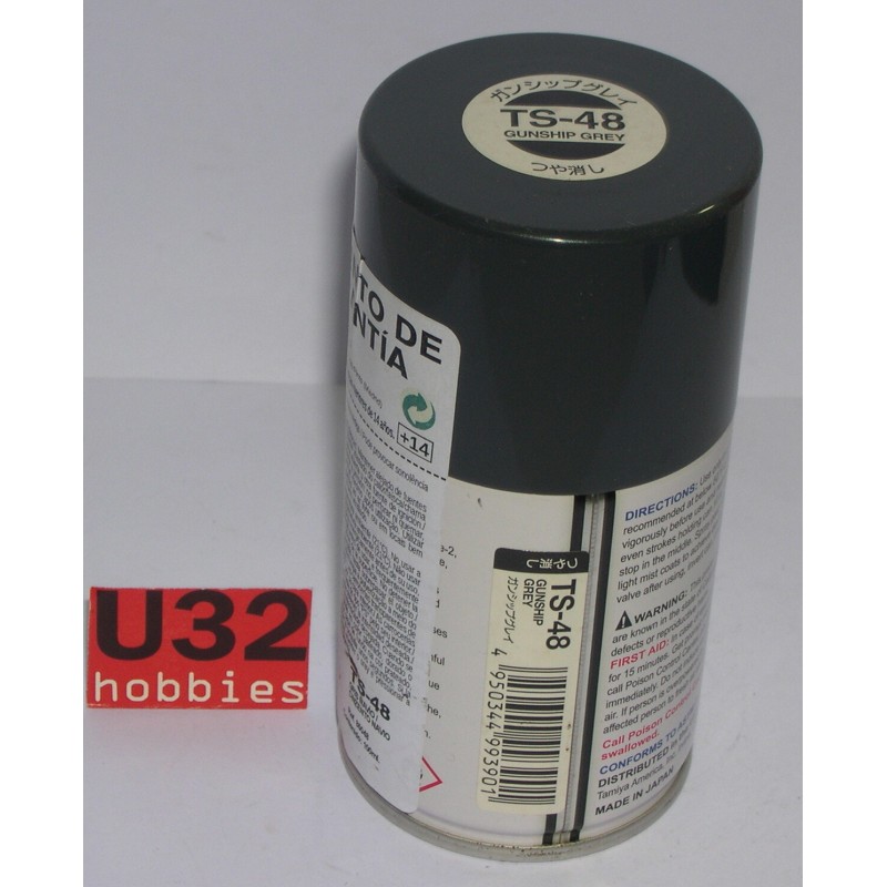 TAMIYA 85048 TS-48 SPRAY PINTURA GRIS HELICOPTERO PARA MODELISMO 100ML