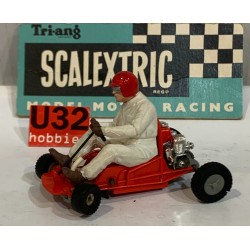SLOT CAR TRIANG SCALEXTRIC K/1 GO KART ROJO 1 SERIE