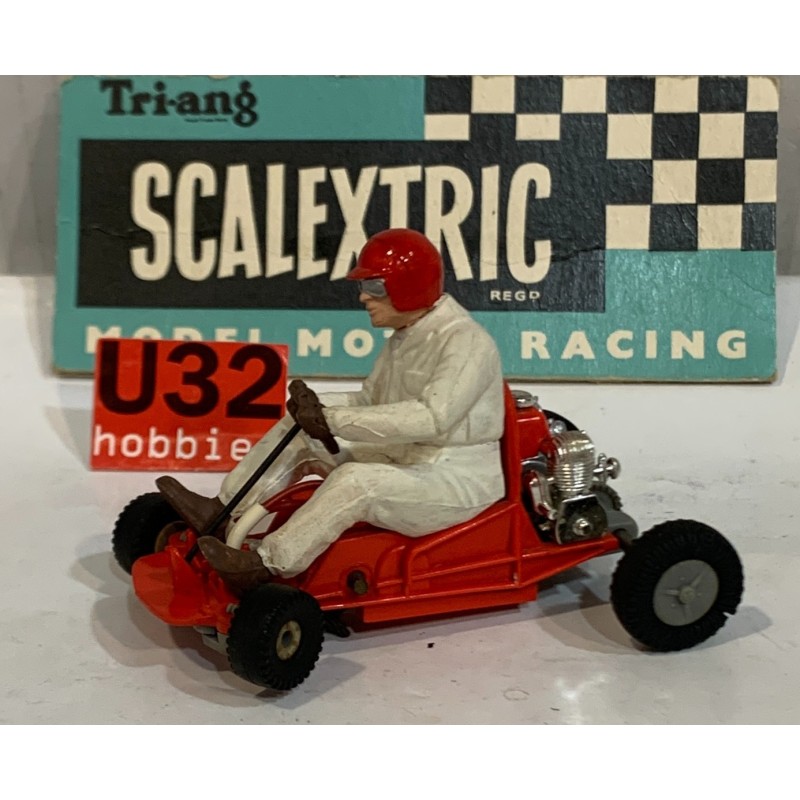 SLOT CAR TRIANG SCALEXTRIC K/1 GO KART ROJO 1 SERIE