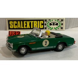 SLOT CAR SCX SCALEXTRIC EXIN C-33 MERCEDES 250 SL SPORT -2 RACE TUNED VERDE