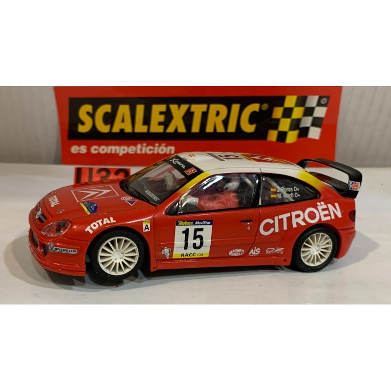 SLOT CAR SCX SCALEXTRIC 6077 CITROEN XSARA WRC -15 R COSTA BRAVA  2001 J. PURAS
