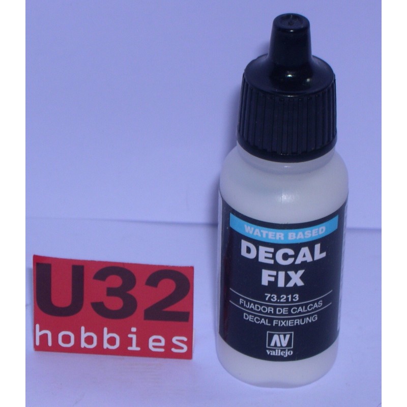 VALLEJO 73213 DECAL FIX FIJADOR DE CALCAS PARA MODELISMO 17Ml
